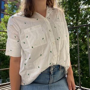 madewell cute cactus button down